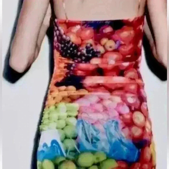 Zara Multicolor Graphic Maxi Dress - Picture 6 of 9
